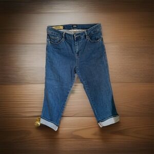 Tribal Pants Camille Capris Size 30/10 Denim Zipper Button Denim